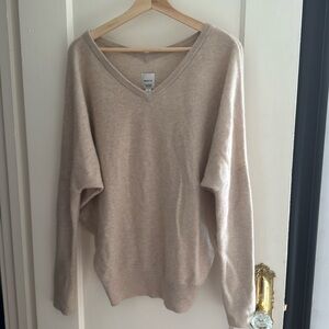 Anthropologie Maeve oversized cashmere sweater
